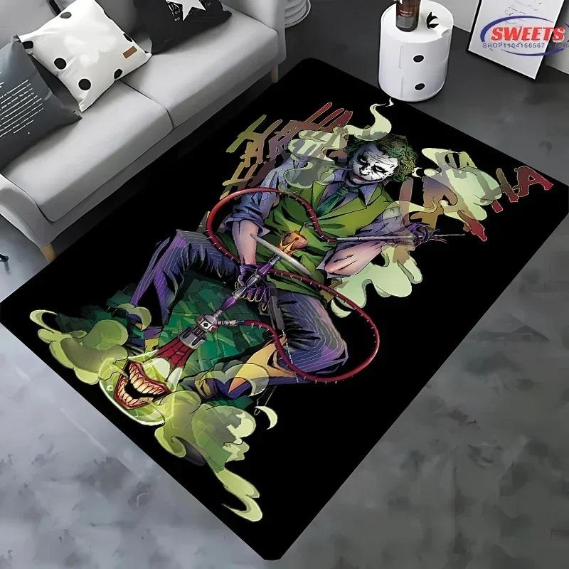 Cartoon Joker Pattern Fun Printed Carpet Living Room Bedroom Kitchen Bathroom Hallway Rug Home Decoration Non-slip Floor Mats