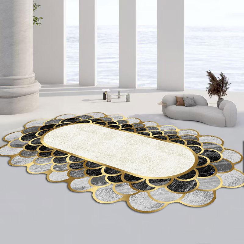 Moderne Minimalistische Tapijten voor Woonkamer Onregelmatige Vorm Slaapkamer Decor Pluche Tapijt Pluizig Zacht Nachtkastje Mat Huis Wasbaar Kleed