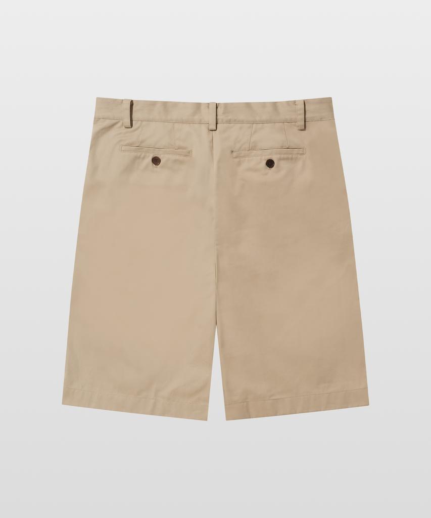 MANNERGRAM [Half Set Japanese Imported Fabric] Single-Pleat High-Density Cotton Half Pants Light Beige