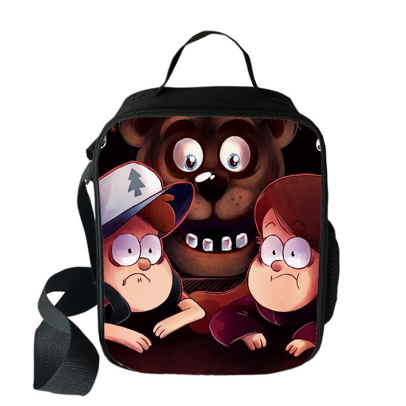 Cute And Functional Five Nights At Freddy's 3d Printed Insulated Lunch Bag For School