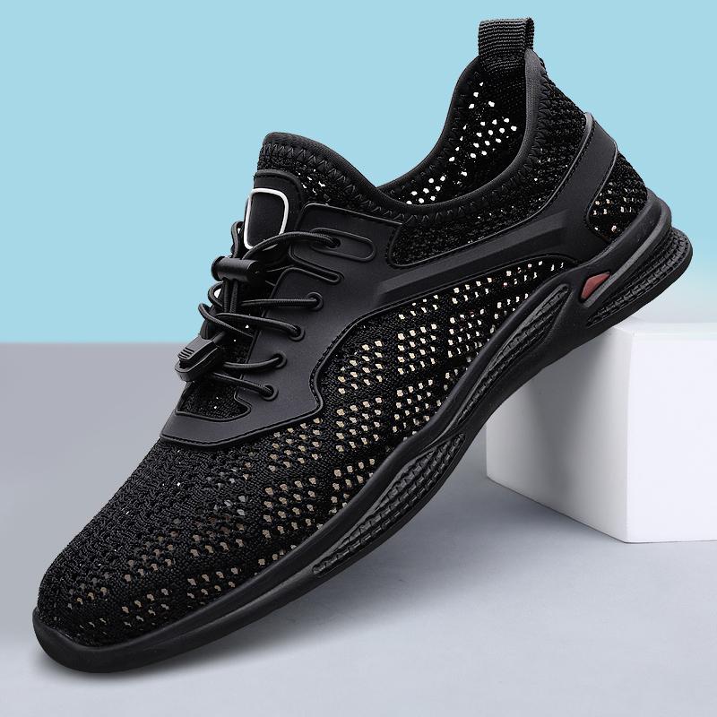 Fashion Summer New Men Breathable Casual Sports Anti Slip Mesh Shoes Fashionable Brand Men's Outdoor Water Wading Soft Soled Mesh Shoes