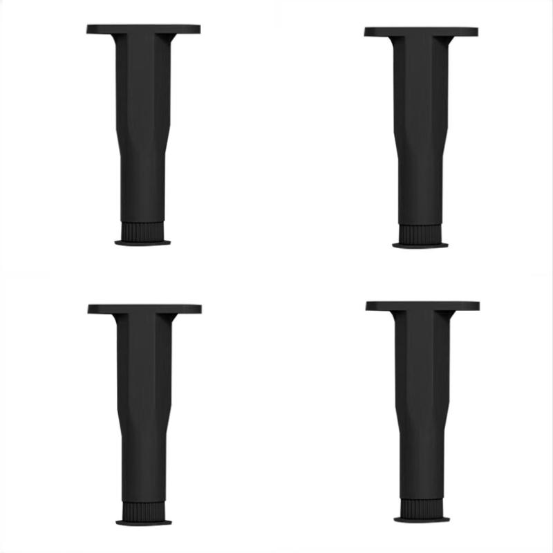 4 Pack Adjustable Bed Support Legs 5.9-11 Inch Height Sturdy Bed Frame Support Feet For King Queen Size Beds Easy To Install No Power Required