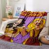 1 Stück 2 Broke Girls Amerikanische Sitcom Print Flanelldecke, Hohe Qualität für alle Jahreszeiten, Heimdekoration, Wärme und Komfort, Perfekt für Weihnachtsgeschenke