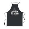 Kitchen Apron - PLANETEE - Chess Legend Humor - Black - 90x60 Cm - Polyester, Printed In France