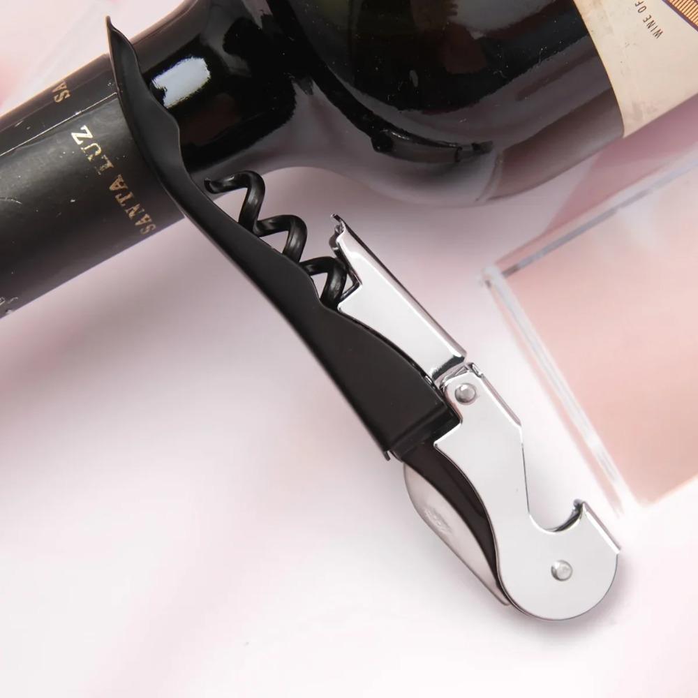 1 adet Premium Paslanmaz Çelik Şarap Şişesi Açacağı Çok Fonksiyonlu Şişe Açacakları Şarap Tıpa Vidası Tirbuşon Bira Kapağı Çıkarıcı Bar