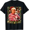 Lustiges Trump Weihnachten für Katzenliebhaber Weihnachts-Pyjama-T-Shirt