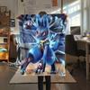 Lucario 4  Print Flannel Blanket, High Quality Comfortable for All Seasons, Home Decor, Warmth and Comfort