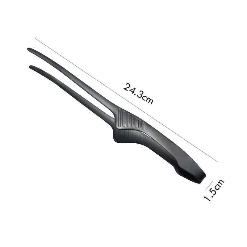 Roestvrijstalen Koreaanse BBQ-tangen - 304/430 Voedselkwaliteit, Perfect voor Bakken, Brood, Steak en Restaurantgebruik.