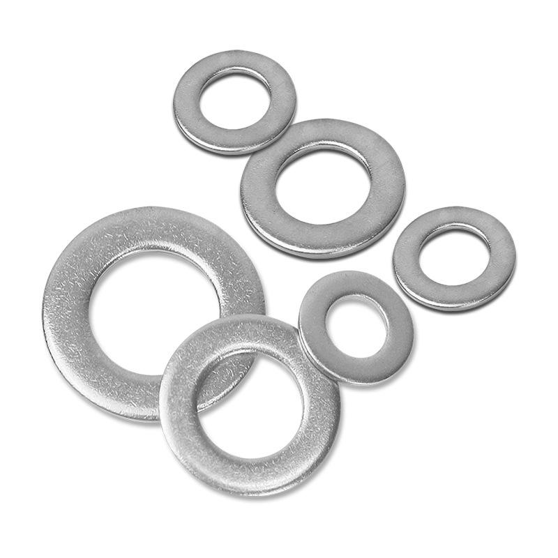 DIN125 304 Stainless Steel Flat Washer, National Standard, Thickened Spacer, Sizes M1.6-M36