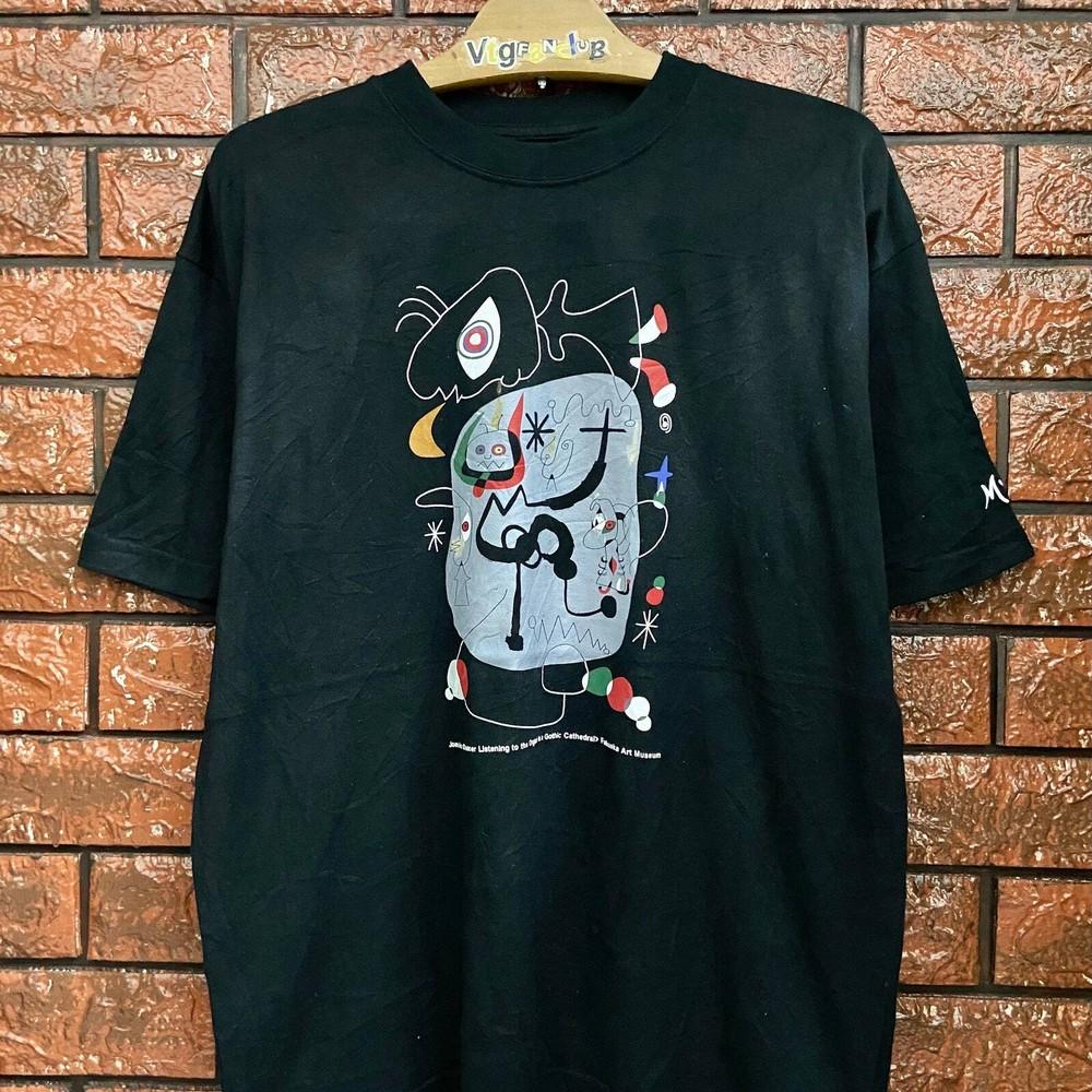 Vintage 90s Joan Suc Miro Abstract Art Japan Exhibition Artwork T Shirt / Picass