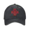 Egyedi Jeruzsálemi Királyság Kereszt Baseball Sapka Állítható Uniszex Pamut Templomos Lovagok Keresztes Hadjáratok Apuka Sapka Teljesítmény Snapback Sapka
