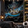 Wall Hanging Tapestry Newcastle United Football Print Cloth for Living Room Bedroom Home Decor