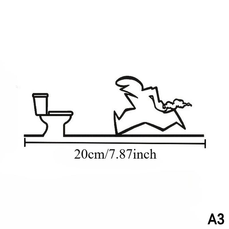 Ornament Semn Metalic Minimalist pentru Baie Simbol Toaletă Figurină Duș Semn Artă pentru Ușă Decor Artă de Perete pentru Casă Design Umoristic