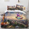 3D Zeichentrickfilm Aladdin Bettbezug-Set HD Bettdeckenbezug für Kinder Bettwäsche-Sets Bettwäsche Schlafzimmerdekor