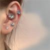 Unisex Magnetic Clip Earrings for Women Six Claw Zircon Non-Piercing Ear Cuff Daily Jewelry Accessories Party Gift