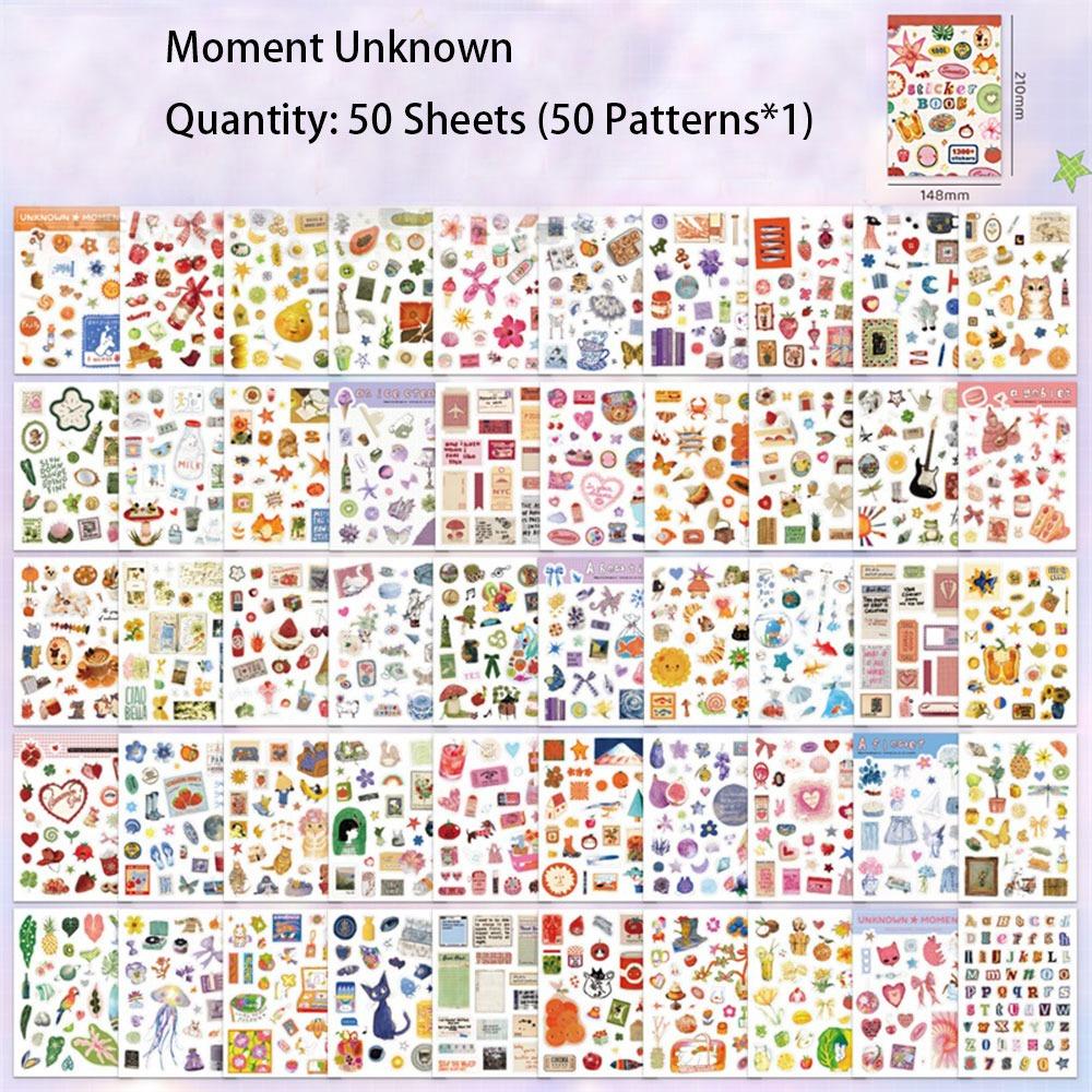 Mixed Designs Sticker Book Daylight Collection Series Craft Stickers  Journal Decoration