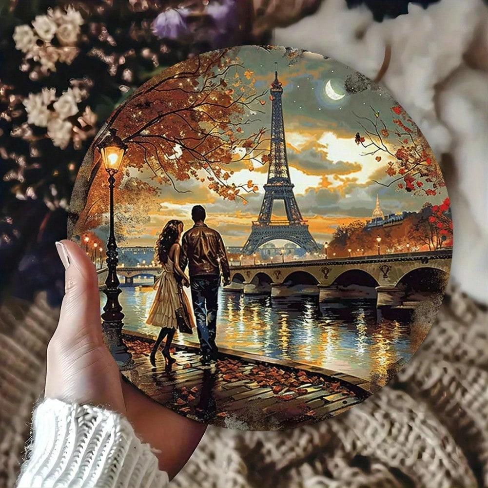 Vintage Paris Love Metal Tin Sign Wall Decor For Home Bar Cafe