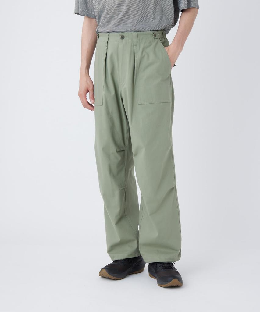 Snow Peak TAKIBI Herringbone Pants PT-26SU003, Long Pants, Flame Resistant, Men's/Women's, FOLIAGE, M