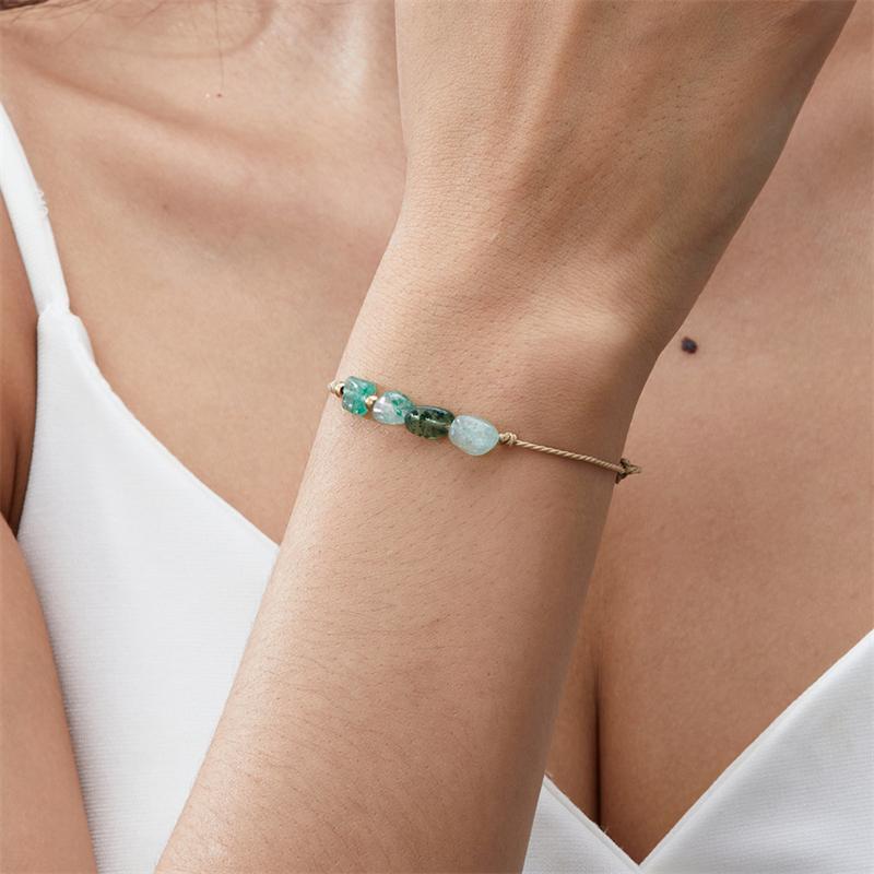 12 Constellation Sign Natural Stone Bracelet for Women Kids Aries Leo Hand Braid Cardstock Bracelet Female Jewelry Birthday Gift
