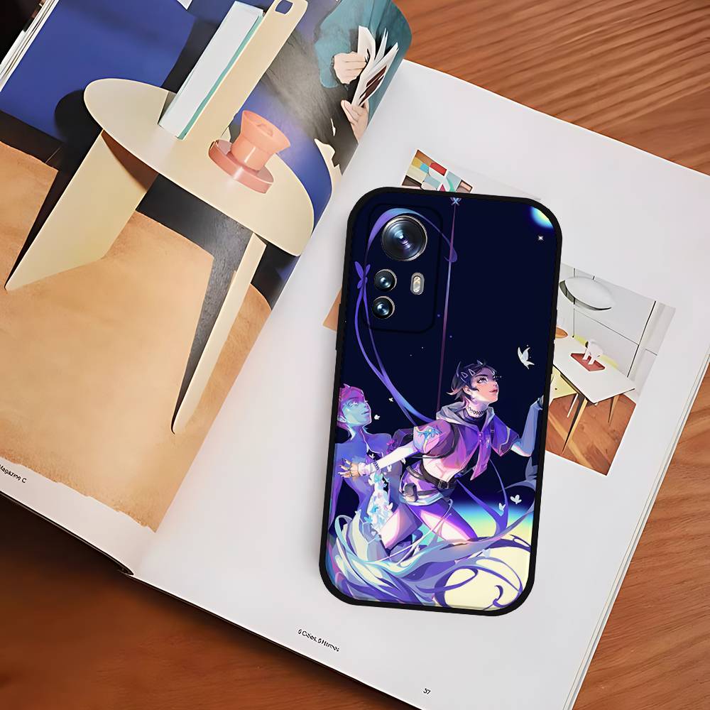 Cute C-Clove V-ValorantS Phone Case For Xiaomi Redmi 13 12 13 12C 14C Redmi Note 14 13 12 Pro Plus 12S 11S 11 10S Soft Cover