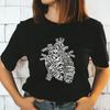 Cotton Anatomical Heart Tshirt Aesthetic Anatomy Graphic Tshirt Funny Women Hipster Nursing Cardiology Top Tee Shirt