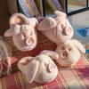 Cotton Slippers Women's Winter Wear Cute Pink Pig Ins Girl Heart Thick Bottom Home Plush Warm and Non-slip
