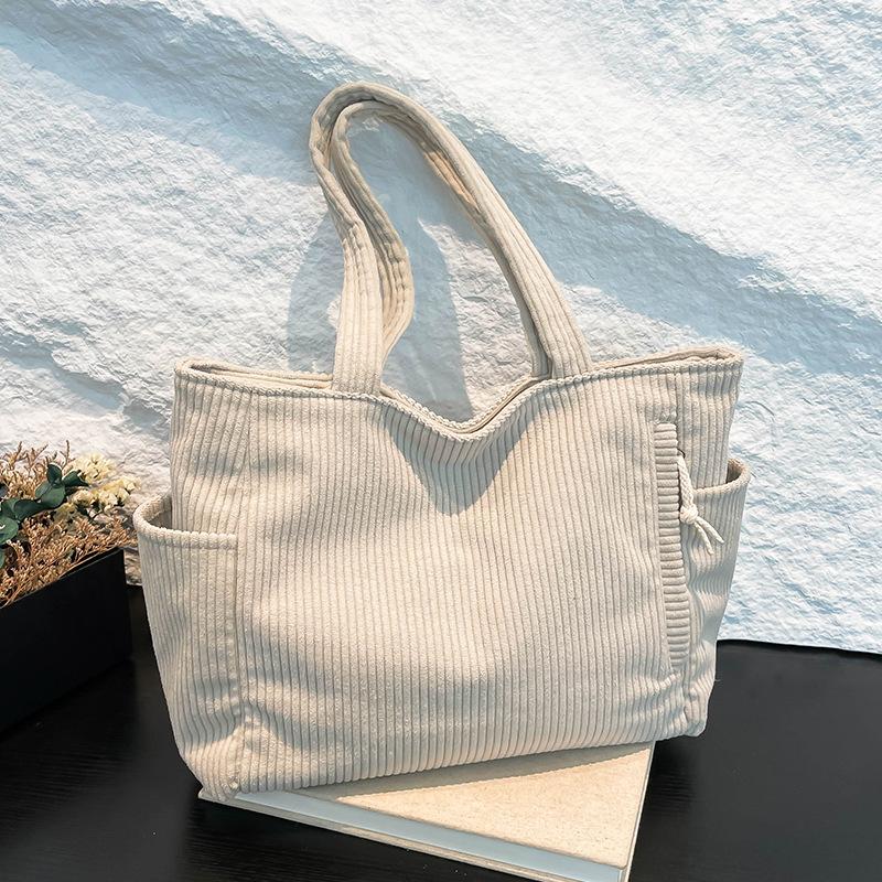 Grote Capaciteit Forenzentas Herfst en Winter Nieuwe Stijl Student Klas Eén-schouder Crossbody Tas Niche Veelzijdige Stoffen Tas