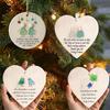 Christmas Heart-Shaped Friendship Ornament 3D Acrylic Handmade Craft Xmas Tree Hanging Ornaments Timeless Keepsake Gift 2026