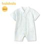 Balabala Baby Boy Summer Short-Sleeve Romper
