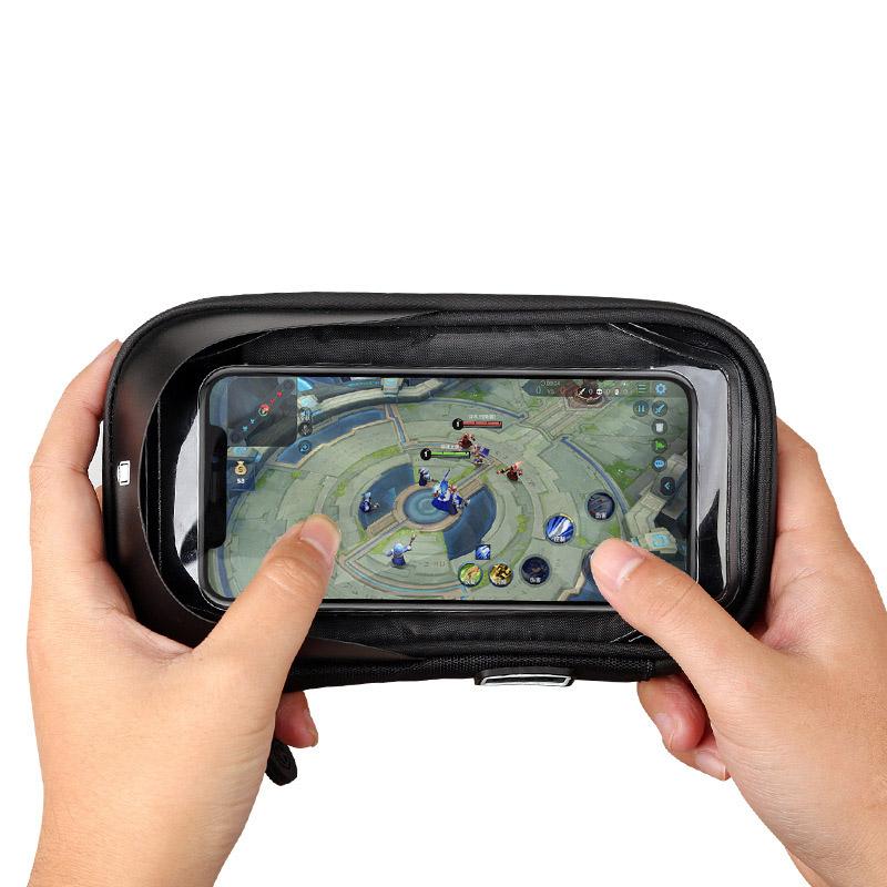 New Bike Mobile Phone Holder Support Handlebar Mount Bag for Samsung iPhone Universal Cell Phone Bracket Stand Bicycle Touch Screen Waterproof Cover