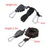 Tent Rope Lock Pulley Adjuster Fixed Buckle Rope Heavy Ratchet Pulley Wind Stopper Tie Downs Rope Hanger Camping Tool