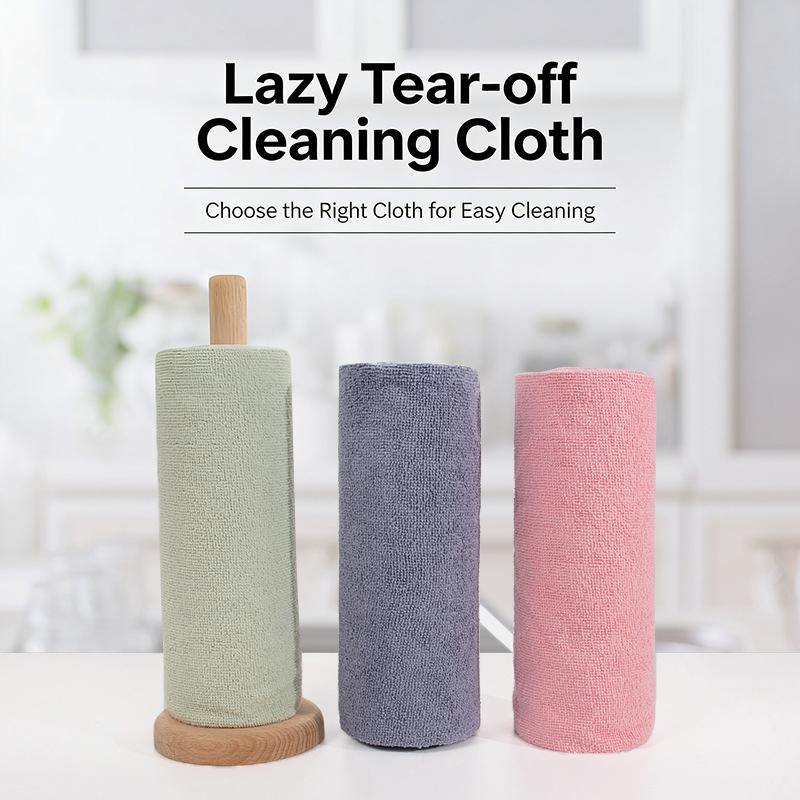 25Cmx25Cmrag Microfiber Towels Roll/Non-Stick Oil Dish Rags/Dish Cloth Towel/Kitchen Rag Towel/Kitchen Cleaning Dishcloth