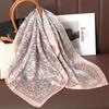 Luxury Brand Silk Scarf Square Women Shawls And Wraps Office Small Hair Neck Hijabs Kerchief Foulard Ladies Scarves 70*70cm