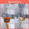Cartoon Fluffy Cat Plush Keychain Adorable Gift For Students And Lovers Cat