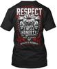 Motorcycle Riders For Men Biker Respect Is Earned T-Shirt Made In USA S-5XL