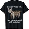 Maglietta Meme Gatto Giapponese "Sono Contaminato Dalle Radiazioni"