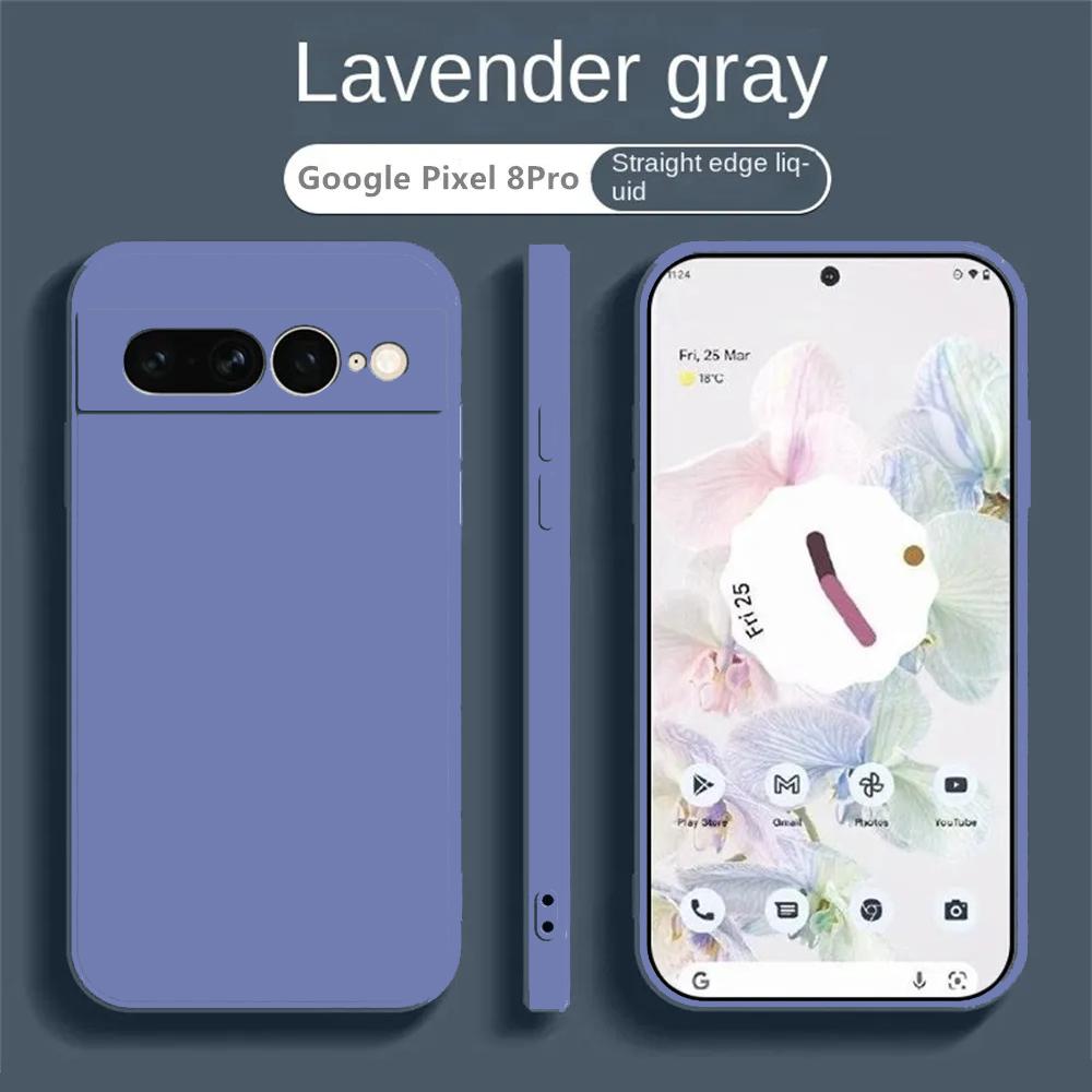 Voor Google Pixel 7A Hoesje Vloeibare Siliconen Pixel 8A 8 Pro 7A 7 6A 6 Pro Cover TPU Pixel 9 9A Pro Beschermer Telefoonhoesje Google Hoesje