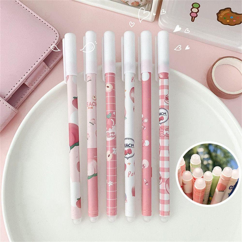 Blue 0.5mm Washable Handle Cartoons Erasable Pen Gel Pens Student Pen Neutral Erasable Pen