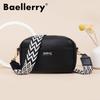 Women's Large Capacity Crossbody Bag - Lychee Pattern, Solid Color, Versatile Mini Phone Bag