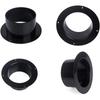 Fan Connection Round Wall Flange Connector Black Plastic Ventilation Pipe Joint Air Ducting Connection Ventilation Pipe