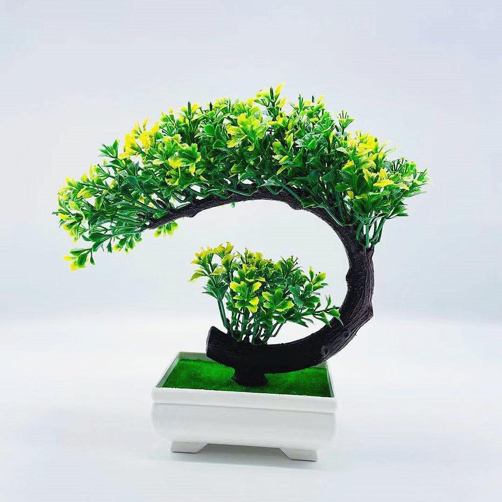 Pinus Hwangshanensis Künstlicher Bonsai Plastiktopf Dekorative Pflanze Für Wohnzimmer