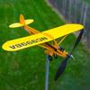 Wetterfahne Windrichtung Kompass Rohr Flugzeug Wetterfahne Windmühle 3D Gartendekoration Windmühle