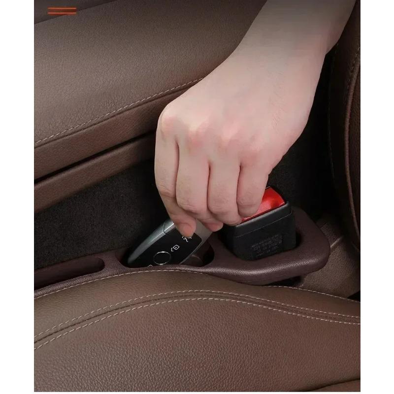 Car Seat Gap Stuff Side Seam Universal PU Car Gap Filler Leakproof Seat Gap Storage Organizer Car Interior Accessories 1 Pair