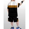 Boys Suit Fashion 3D Printed Casual Pullover Short Sleeve Shorts T Sweatshirt, BoysOutdoor T-Shirt Shorts Set, Perfect for Outdoor