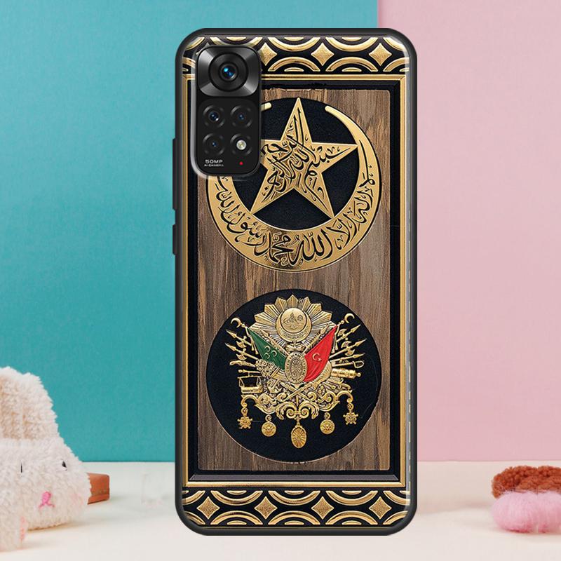 Osmanisches Reich Wappen Hülle Für Xiaomi Redmi Note 12 11 10 9 8 Pro 9S 10S 11S 12S Redmi 12C 9A 9C 10A 10C Hülle
