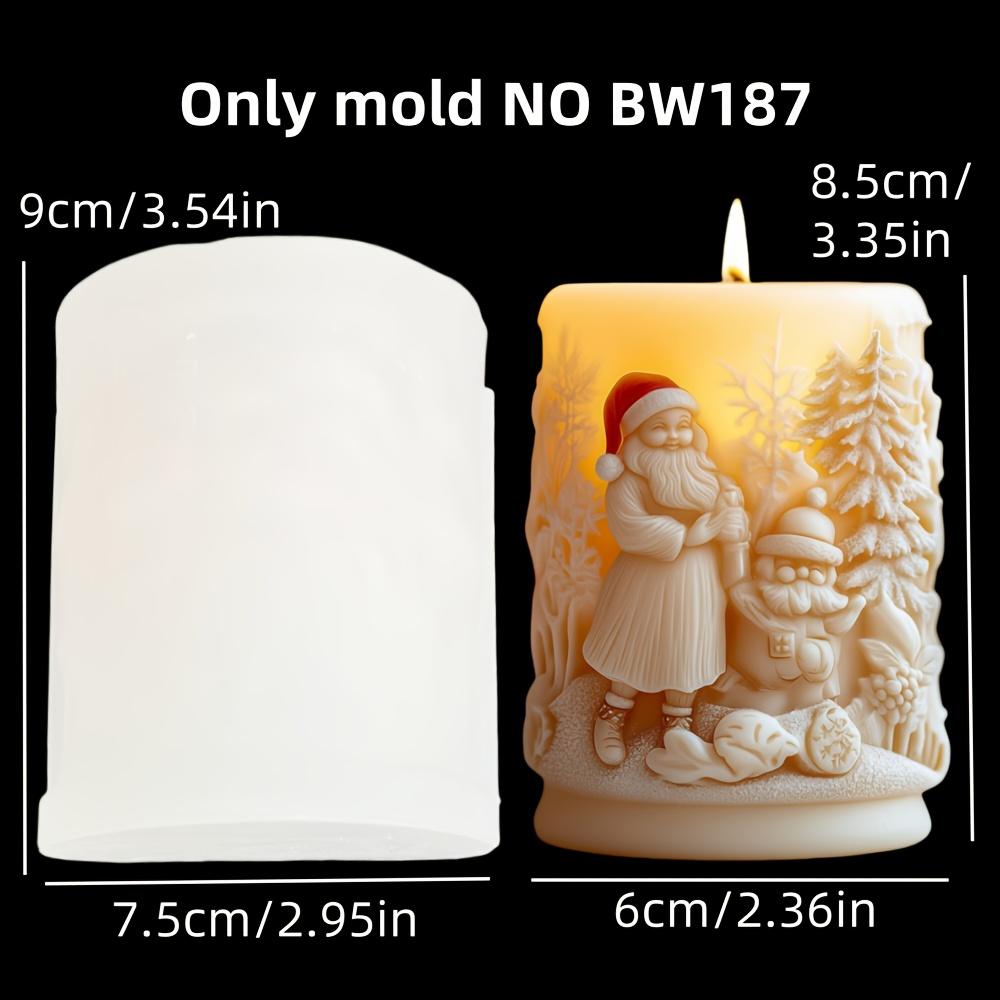 Christmas Gift Bag Candle Silicone Mold Christmas Tree Snowflake Relief Christmas Gift Bag Pocket Resin Gypsum Mould Craft Molds
