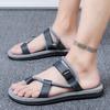 Herrsandaler Parmodell Casual Tofflor Trend Platt Sandal Slitstarka Flipflops Bekväma Strandskor Mode Sommar