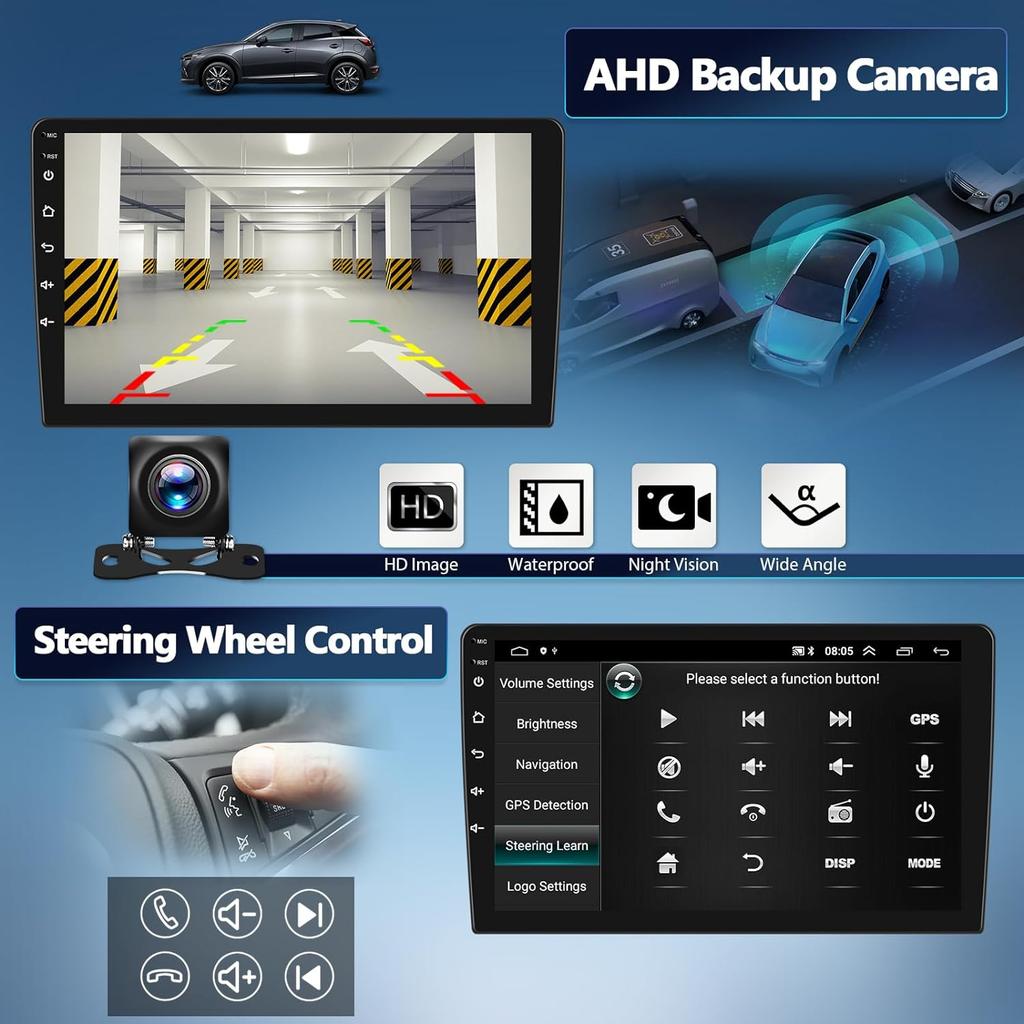 For Toyota Hilux 2016 2017 2018 Car Radio Android 14 Carplay Auto 2K Screen Multimedia Player 2din Autoradio Stereo Head Unit