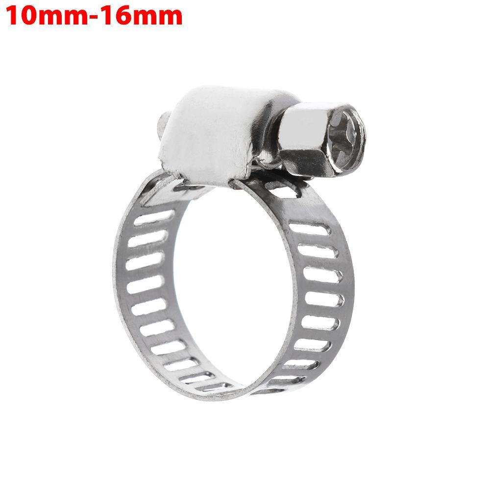 10 pcs Useful New Sealing Hardware Repair Tool T Bolt Hose Clamps Stainless Steel Pipe Clip