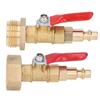 Winterize Blowout Fitting Winterizing Quick Adapter 1/4in Male Quick Connector Antiaging 3/4in Male GHT Thread for RV Yachts